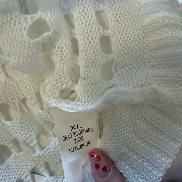 CUPSHE Crochet Swimsuit Cover Up Bohemian Summer Beach size XL - Picture 4 of 8